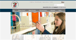 Desktop Screenshot of institutocumbresdurango.com